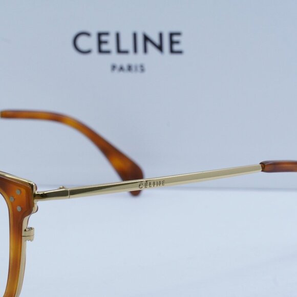 Final Price! Celine CL50002U 055 Havana Gold Eyeglasses - Picture 3 of 8